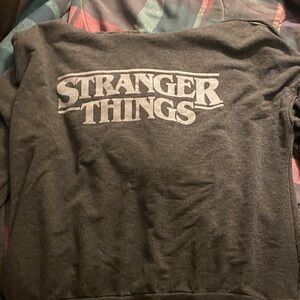 Gray Stranger Things Sweatshirt